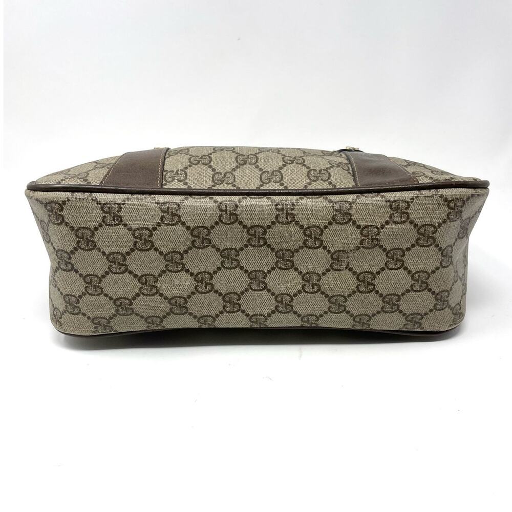 Gucci Vintage GG Monogram Supreme Web Small Handbag PVC Leather  Beige Brown - Picture 7 of 16
